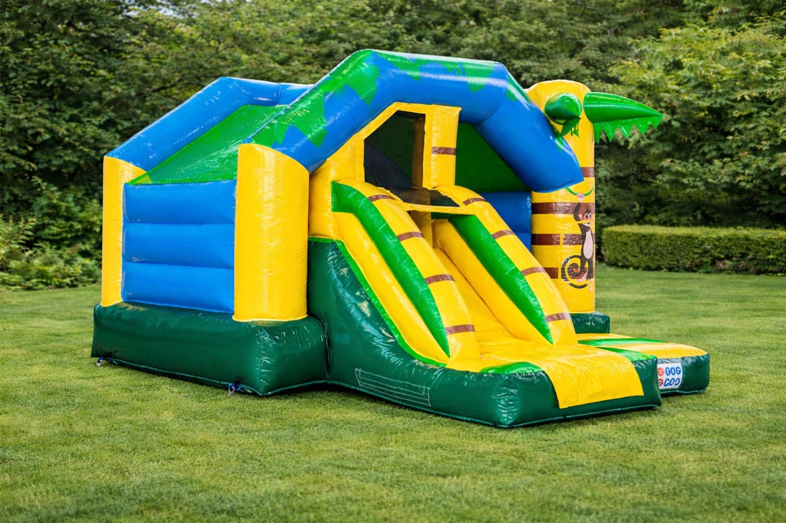 Slide Combo Dschungel Hüpfburg in Ehingen – Seitenansicht